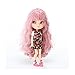 The 12 Inch Nude Doll is Similar to Blyth BJD Doll, Customized ICY Dolls Can Be Changed Makeup and Dress by DIY, Ball Jointed Dolls Best Gifts and Hobby For Girls (Purple Pink)