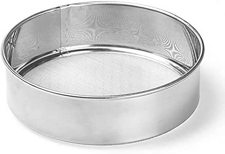 Feketeuki Tamiz de harina de Malla Redonda Tamiz de tamiz de Mano