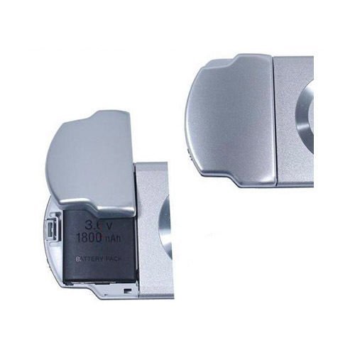 Replacement Battery Cover Battery Protector Door Back for Sony PSP 2000 2001 2002 2003 2004 3000 3001 3002 3003 3004 (Silver)