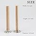 EricX Light 3.2 inch Cross Wooden Candle Wicks, 20 Sets, Wood Candle Wicks for Candle Making, Candle DIY