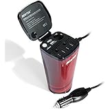 BSETEK 200W Car Power Inverter with 2 AC Outlets and 4.5A Dual USB Charging Ports Car Adapter with Car Cigarette Lighter Socket