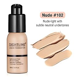 SIGHTLING 30ml Foundation Liquid Full Coverage 24HR