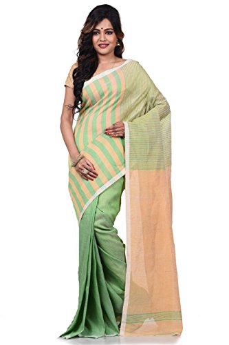 Bengal Handloom Saree Women's Pure Cotton Linen