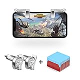 Mobile Game Controller, Jizmo High Sensitive Shoot and Aim Keys L1R1 Triggers for PUBG Mobile/Fortnite / Knives Out TPS/FPS Games, Compatible with Android iPhone
