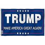Anley Fly Breeze 3x5 Foot Donald Trump Flag - Vivid Color and UV Fade Resistant - Canvas Header and Double Stitched - The 45th U.S. President Flags Polyester with Brass Grommets 3 X 5 Ft