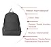 Lightweight Waterproof Foldaway Nylon Bag, Outdoor Recreation Skinbags, Folding Travel Backpack and Storage Bag, Black