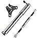 Pro Bike Tool Mini Bike Pump with Gauge - Presta and Schrader Valve Compatible Bicycle Tire Pump for Road, Mountain, and BMX Bikes - High-Pressure 100 Psi Bike Hand Pump with Frame Mount