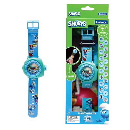 LEXiBOOK, Adjustable Wristwatch with Digital Screen Featuring 20 projections, Multiple Characters