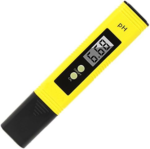 CSHope PH Meter, Digital PH Tester Water Quality Tester for Household Drinking Water, Hydroponics, Aquariums and Pools - Yellow