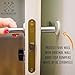 Wall Door Stop Bumper - Wall Door Stopper Door Knob Bumper Foam - White Soft Door Handle Stopper 8 Pack - Wall Mounted Door Stop - Self Adhesive Door Stop Rubber Support Pads - Door Protector Wall Pad