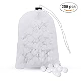 Sous Vide Cooking Water Balls BPA Free 250 Count Water Bath Balls with Mesh Drying Bag for Anova Cookers ,Minimum Heat Loss & Water Evaporation