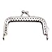 SenseYo 8 pcs Silver Tone Metal Frames Snap Clasp for Small Coin Style Purse