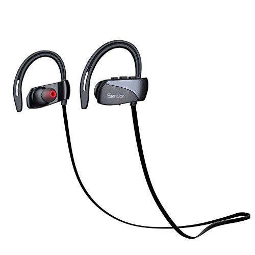 Bluetooth Headphones, IPX7 Sports Wireless Earphones Waterproof Hands Free, Noise Cancelling Earbuds V4.1 Stereo Sweatproof In-Ear Headsets with Mic
