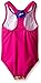 Speedo Big Girls Tie Dye Splash Sport Splice 1 Piece, New Blush, 12
