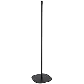 Rockville Saber Stand X1 Black Stands for Rock Saber Lights | Travel Bag Included, 41.25"-62.8" Adjustable Height, Weighted Steel Base, 1/4" Thread, 3-Piece Design