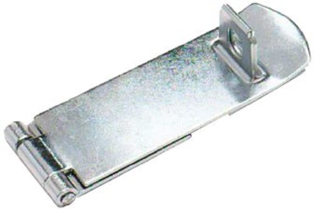 Merriway BH01800 Safety Hasp and Staple, 115mm (4.1/2 inch) -Galvanised/Rustproof, Grey, 115 mm
