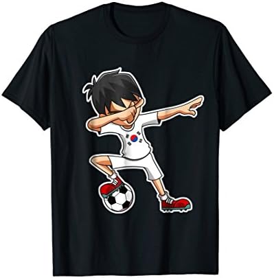 Dabbing World Soccer Team FCDabbing Soccer Boy South Korea Shirt, Korean Flag Jersey