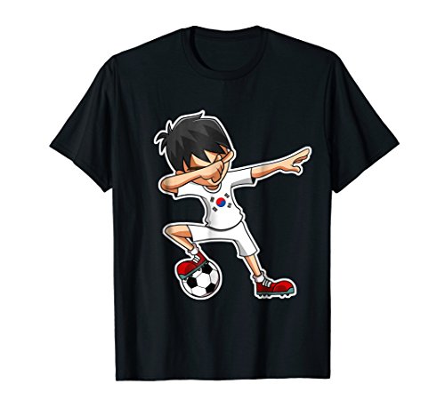 Dabbing World Soccer Team FCDabbing Soccer Boy South Korea Shirt, Korean Flag Jersey
