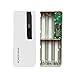 LED Display 5X 18650 USB Power Bank Battery Charger Case DIY Box For iPhone Sumsang,Tuscom (White)