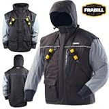 Frabill I2 Jacket, Black/Heather Grey, XX-Large