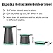 Aspeike Retractable Outdoor Folding Stool Up to 18 Inch Portable Stool for Adults or Kids for Camping, Festival, Park, Garden, Fishing, Travel Hold up to 287lbs/130kg, Green(Not for Sale to Israe)thumb 2