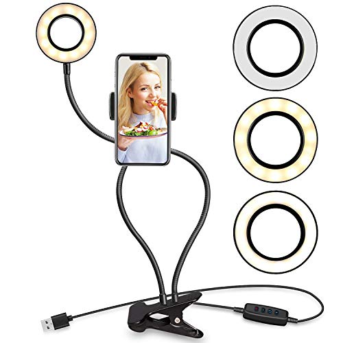 Selfie Ring Light Duo UBeesize Upgraded LED Ring Light with
