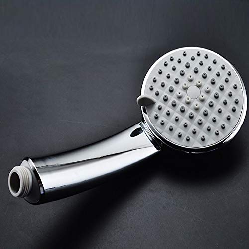 Bath Shower Head - Adjustable Hand Shower Head Top Spray + High Pressure Boosting Water Saving Filter Balls Beads + High Turbo Pressure Shower Head + Hose Push On Mixer Hairdresser Pet (A)