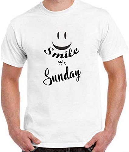Ritzees Unisex Male Female Kids Micro Poly Printed White T-Shirt On Weekdays-XL