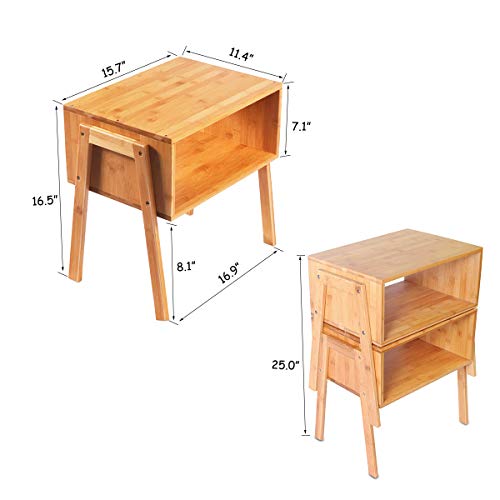 LASUAVY-Bamboo-Nightstand-Stackable-Side-Table-End-Table-Bedside-Tables-for-Living-RoomBedroomNursery-RoomLaundry-RoomStudy-Room-Set-of-2Natural