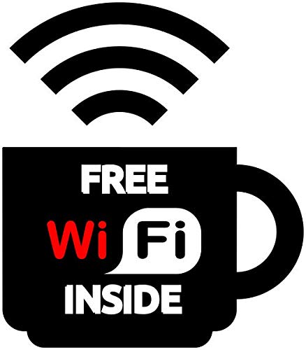Isee 360 Free Wifi Inside Sign Board Sticker Water Proof For Cafe Office Home Hospital Vinyl Black And Red Signage L X H 10 X 12 5 Cms Amazon In Office Products