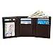 Extra Capacity Trifold Wallet for Men - RFID Blocking Genuine Leather Wallet