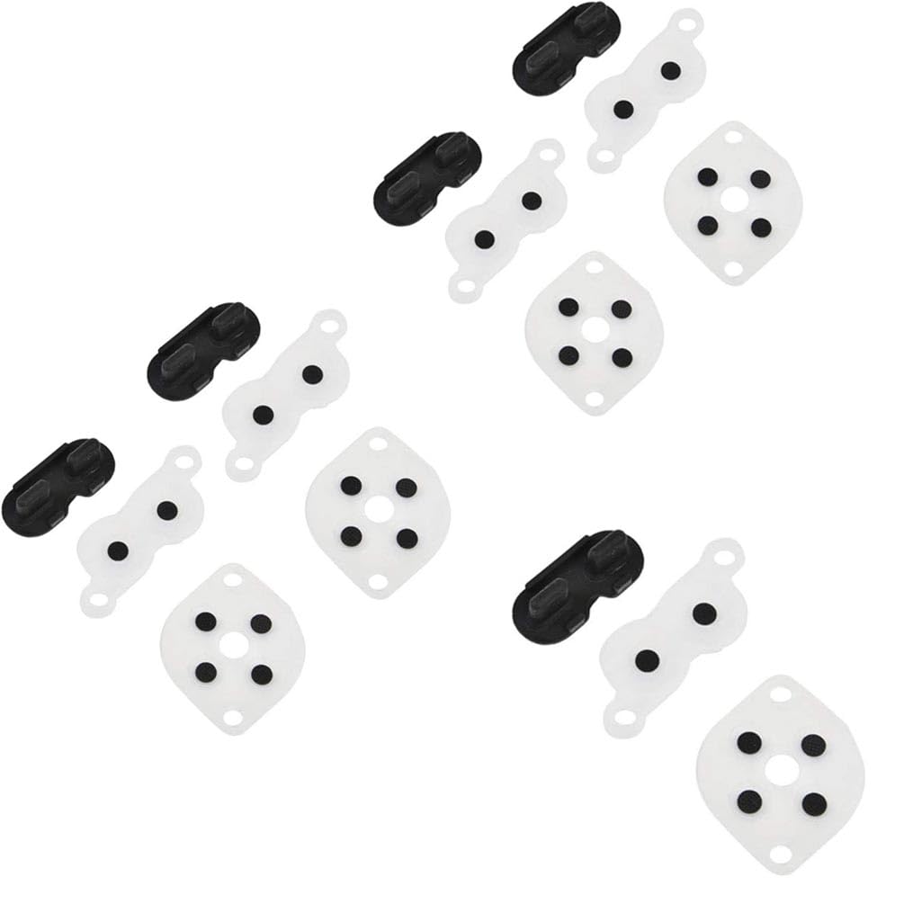 5 Sets Replacement Parts Conductive Pads for Nintendo NES Controller Joy Pad Silicon Conduct Rubber Button