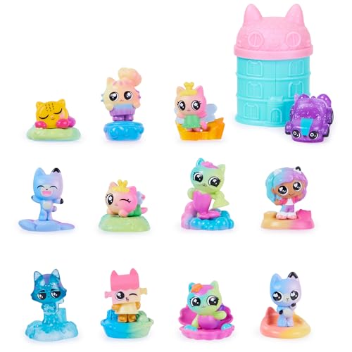 Gabby's Dollhouse, Meow-Mazing Mini Figures 12-Pack (Amazon Exclusive) Rainbow -Themed Toy Figures and Playsets Kids Toys for Ages 3 and up