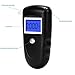 Professional Digital Breathalyzer, Portable Breath Alcohol Tester with 10 Mouthpieces … (Black)