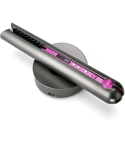 Amazon.com : Cordless Hair Straightener Portable Travel Rechargeable Flat  Iron, Fast Heating, Adjustable Temperature for Professional Straightening &  Curling – Portable and Travel-Friendly (White) (White) : Beauty & Personal  Care
