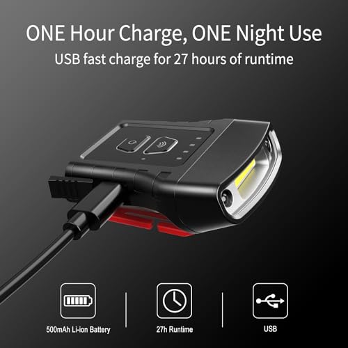klarus HC3 Clip Rechargeable LED Rotating Headlight Ball Cap Visor Light Hands Free with Red Light for Fishing Running Camping Reading Work