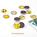 Lesfit Emoji Magnets, 12 Pack 3D Funny Cute Smiley Magnetic Emoji Face for Whiteboard and Refrigerator (1.18 inches)…