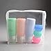 Travel Bottles,Leakproof Silicone Travel Containers,3oz TSA Approved Refillable Travel Size Toiletries Bottles for Shampoo Lotion Soap (Color C)