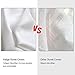Vailge 3 Piece Pinch Pleated Duvet Cover with Zipper Closure, 100% 120gsm Microfiber Pintuck Duvet Cover, Luxurious Pintuck Decorative (White,California King)