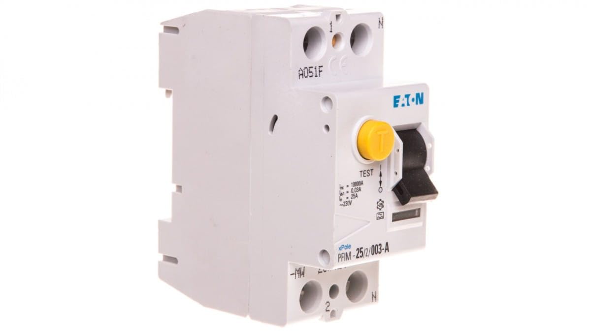 EATON PFIM-25/2/003-A-MW Differential Switch PFIM, 2P, 25A, 30mA