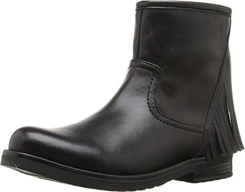 Pazitos Girl's Sideways Short Bootie PU (Little Kid/Big Kid) Black Boot 35 (US 3 Little Kid) M