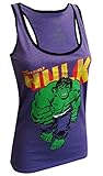 Marvel Comics Incredible Hulk Purple Racer Back Tank Top for women