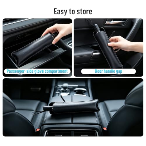 Car Windshield Sunshade Umbrella, Car Windscreen Sun Shade, Foldable Car Windshield Sun Shade Umbrella with 360° Rotatable Bendable Shaft, Universal for Cars, Vans, SUVs & Trucks