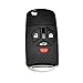 ARANA New Design 4/3 with Panic Buttons Remote Key Fob Flip Key Case Shell for Mitsubishi