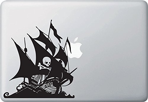 Pirate Ship Skull and Crossbones - Vinyl Decal for Laptop | Macbook | Appliances - © Yadda-Yadda Design Co. (6.5