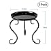 Small Plant Stand Indoor Floor Flower Pot Holder Rack(8 inch Pots)/Round Iron Potted Plant Stands Pack of 2