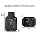 U.A.A. Inc. 8pc Star Wars Darth Vader Black Seat Covers Front Rear Rubber Floor Mats Set New