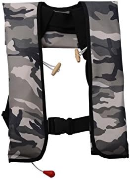 YOMM Automatic Inflatable Life Jacket Survival Buoyancy Life Jacket Vest (Army)