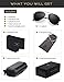 LUENX Men Women Aviator Sunglasses Polarized Non-Mirrored All Black Lens Metal Frame UV 400 Driving Fashion with Accessories