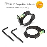 WELQUIC Bubble Level Ant-Cant Device Kit Ring Mount Holder for 30mm 25.4mm 1inch Rifle Scope Tubes